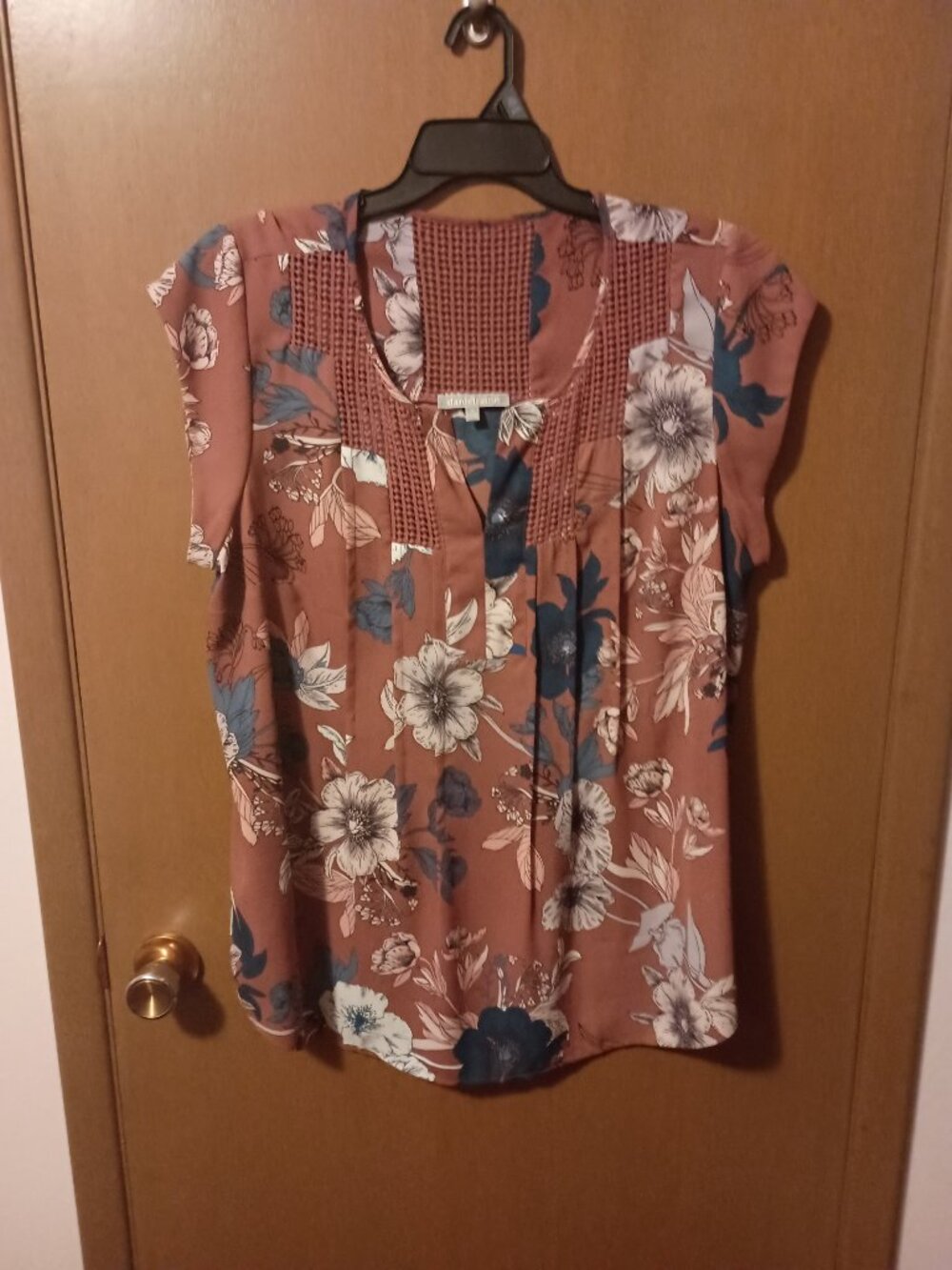 Daniel Rainn Top - 2X Floral Boho Bohemian
